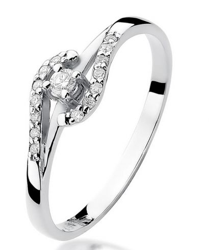 Inel Bonore - Aur Alb 585 - Diamant 0,04 ct