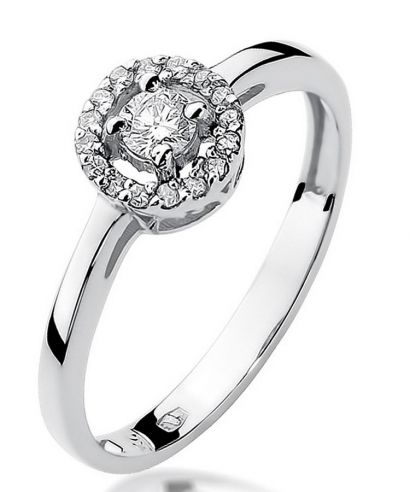 Inel Bonore - Aur Alb 585 - Diamant 0,12 ct