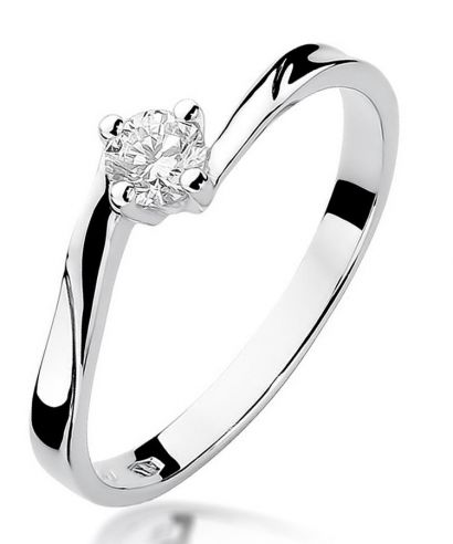 Inel Bonore - Aur Alb 585 - Diamant 0,2 ct