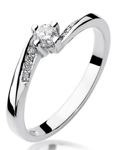 Inel Bonore - Aur Alb 585 - Diamant 0,15 ct
