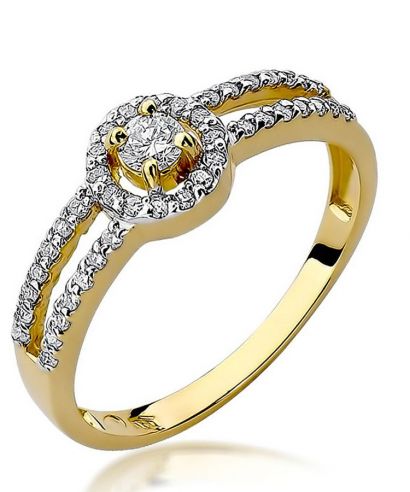Inel Bonore - Aur 585 - Diamant 0,1 ct