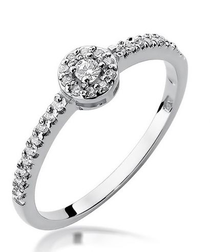 Inel Bonore - Aur Alb 585 - Diamant 0,05 ct