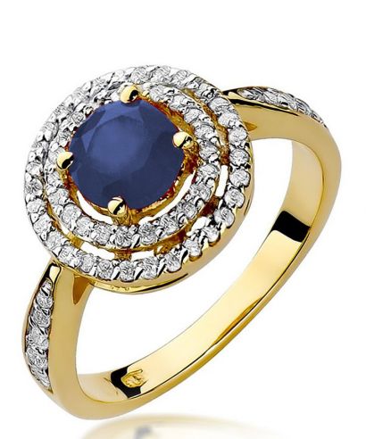 Inel Bonore - Aur 585 - Safir 1 ct