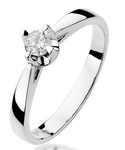 Inel Bonore - Aur Alb 585 - Diamant 0,2 ct