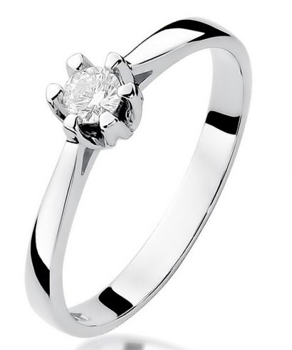 Inel Bonore - Aur Alb 585 - Diamant 0,12 ct