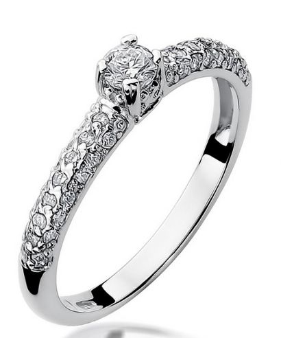 Inel Bonore - Aur Alb 585 - Diamant 0,15 ct