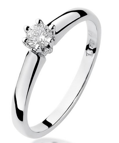Inel Bonore - Aur Alb 585 - Diamant 0,2 ct