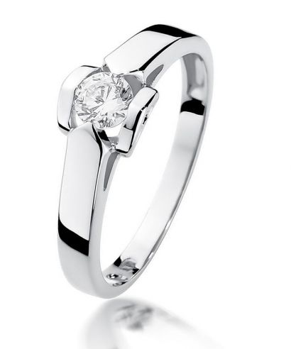 Inel Bonore - Aur Alb 585 - Diamant 0,3 ct