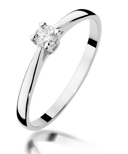 Inel Bonore - Aur Alb 585 - Diamant 0,15 ct