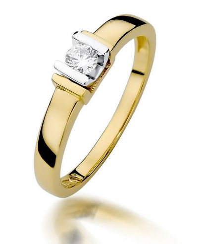 Inel Bonore - Aur 585 - Diamant 0,1 ct