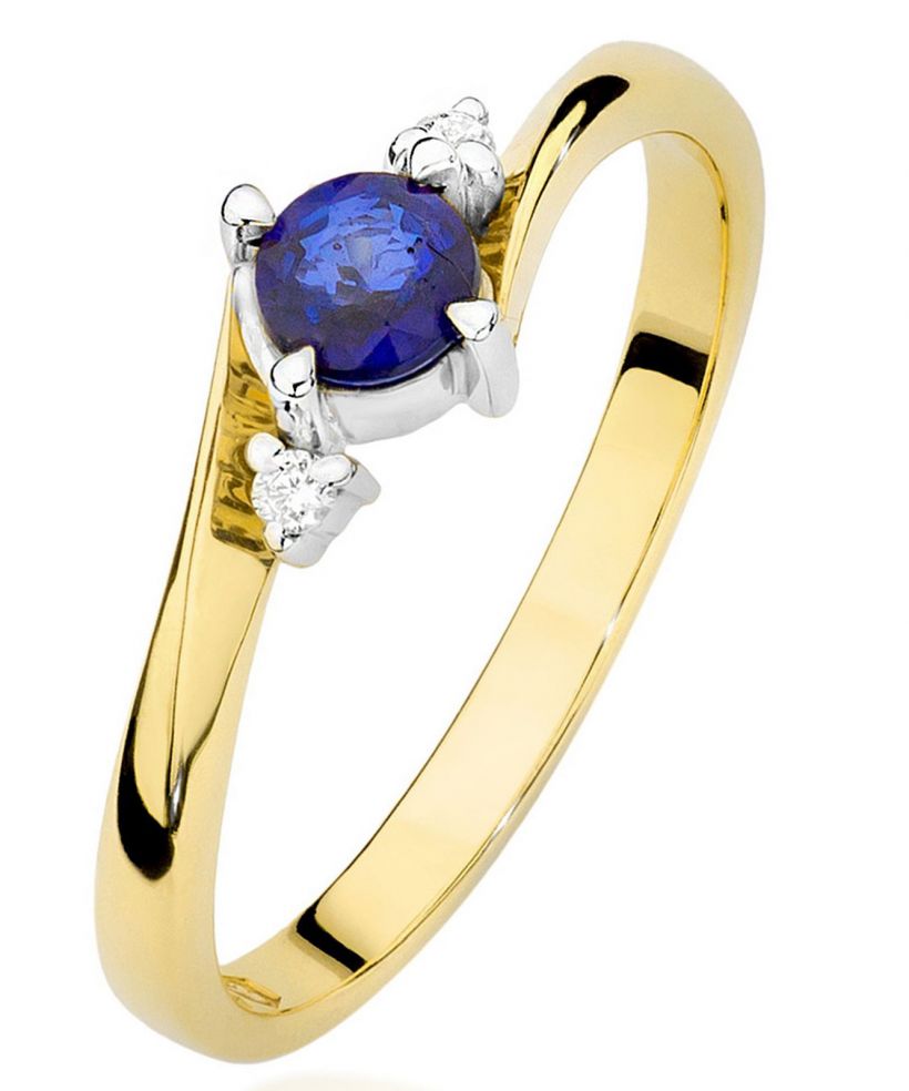 Inel Bonore - Aur 585 - Safir 0,3 ct
