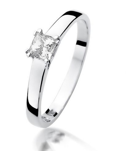Inel Bonore - Aur Alb 585 - Diamant 0,3 ct