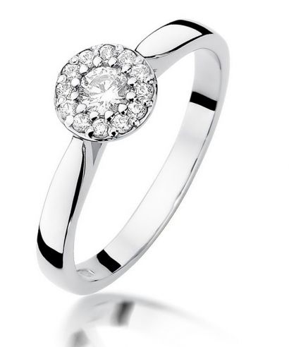 Inel Bonore - Aur Alb 585 - Diamant 0,12 ct