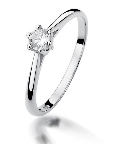 Inel Bonore - Aur Alb 585 - Diamant 0,15 ct