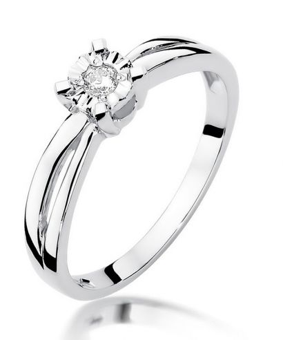 Inel Bonore - Aur Alb 585 - Diamant 0,08 ct