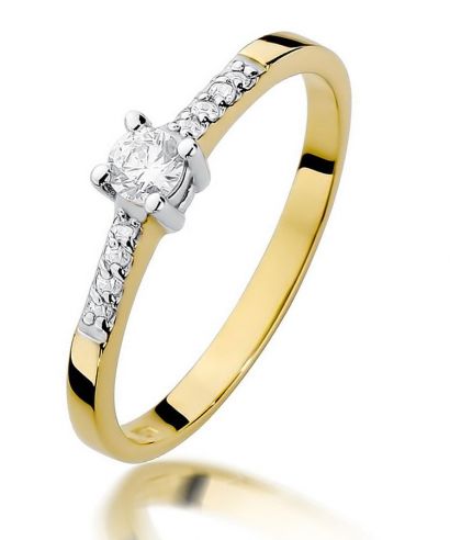 Inel Bonore - Aur 585 - Diamant 0,15 ct