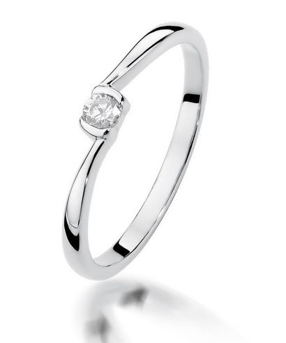 Inel Bonore - Aur Alb 585 - Diamant 0,09 ct