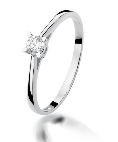 Inel Bonore - Aur Alb 585 - Diamant 0,15 ct