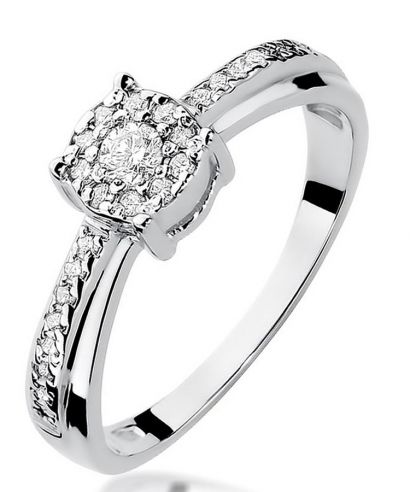 Inel Bonore - Aur Alb 585 - Diamant 0,08 ct