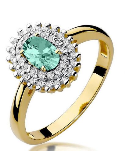 Inel Bonore - Aur 585 - Smarald 0,4 ct