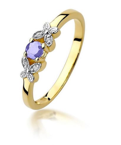 Inel Bonore - Aur 585 - Tanzanit 0,15 ct