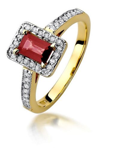 Inel Bonore - Aur 585 - Rubin 0,8 ct