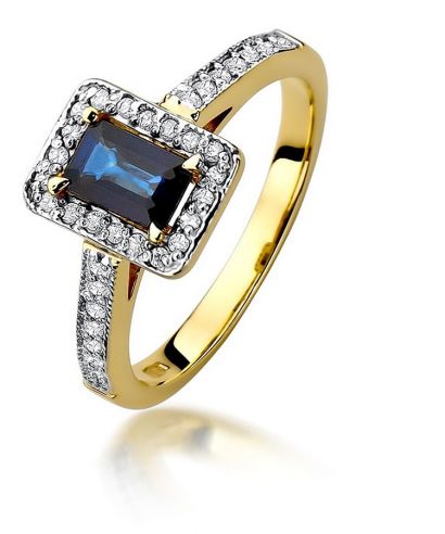 Inel Bonore - Aur 585 - Safir 0,6 ct