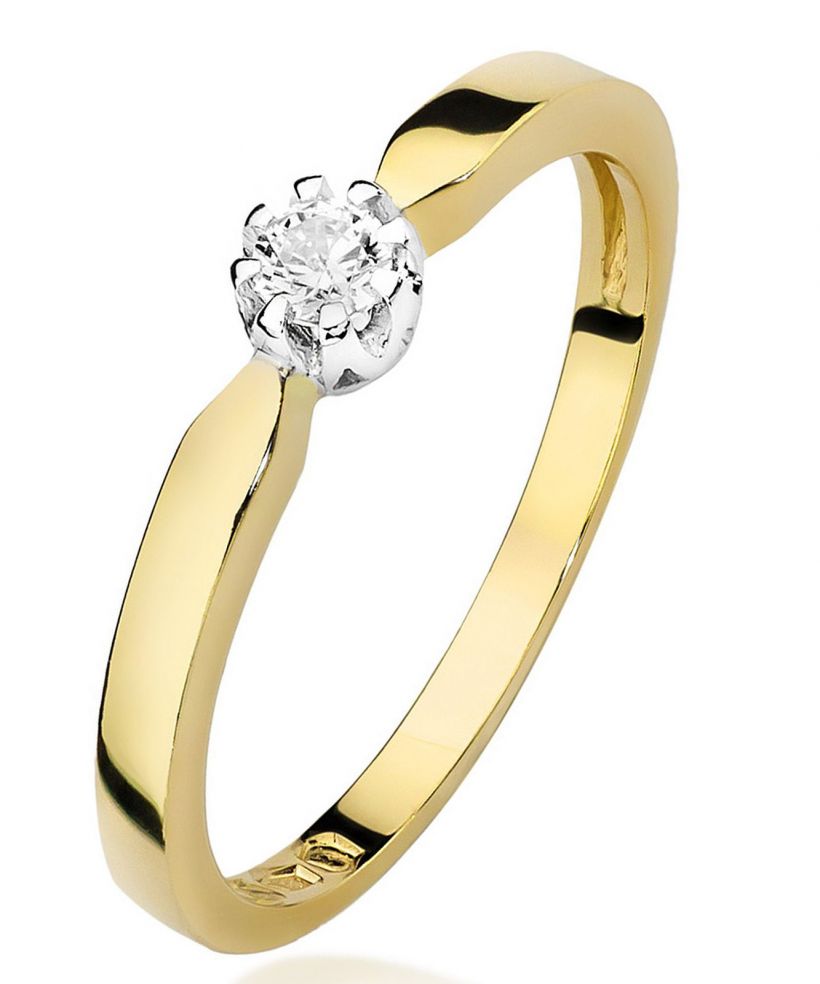Inel Bonore - Aur 585 - Diamant 0,1 ct