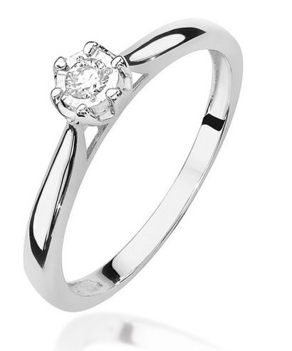 Inel Bonore - Aur Alb 585 - Diamant 0,08 ct