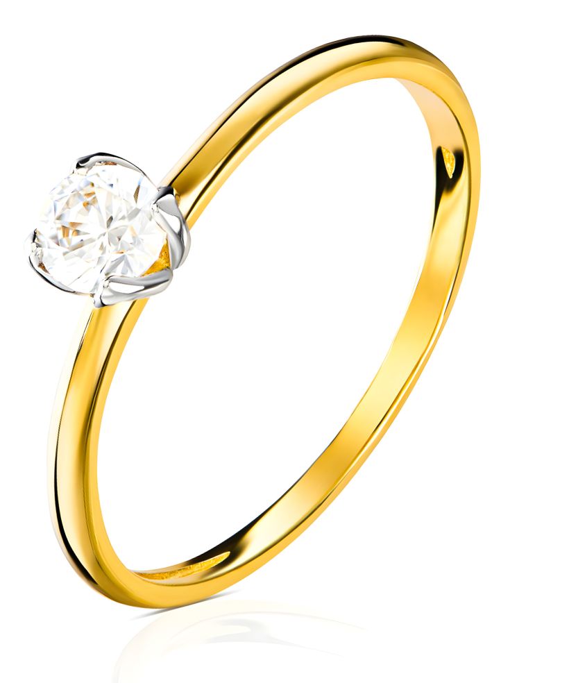 Inel Bonore - Aur 585 - Cubic Zirconia