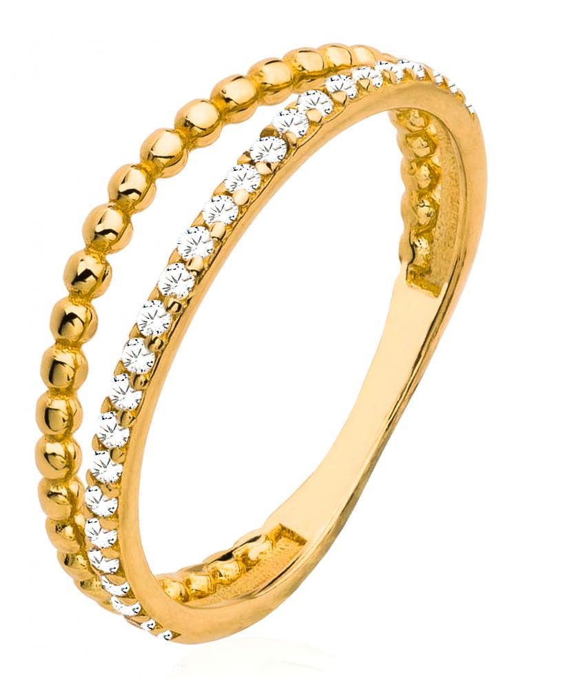 Inel Bonore - Aur 585 - Cubic Zirconia