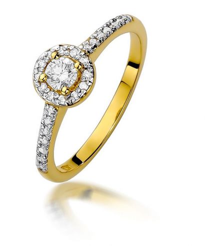 Inel Bonore - Aur 585 - Diamant 0,3 ct