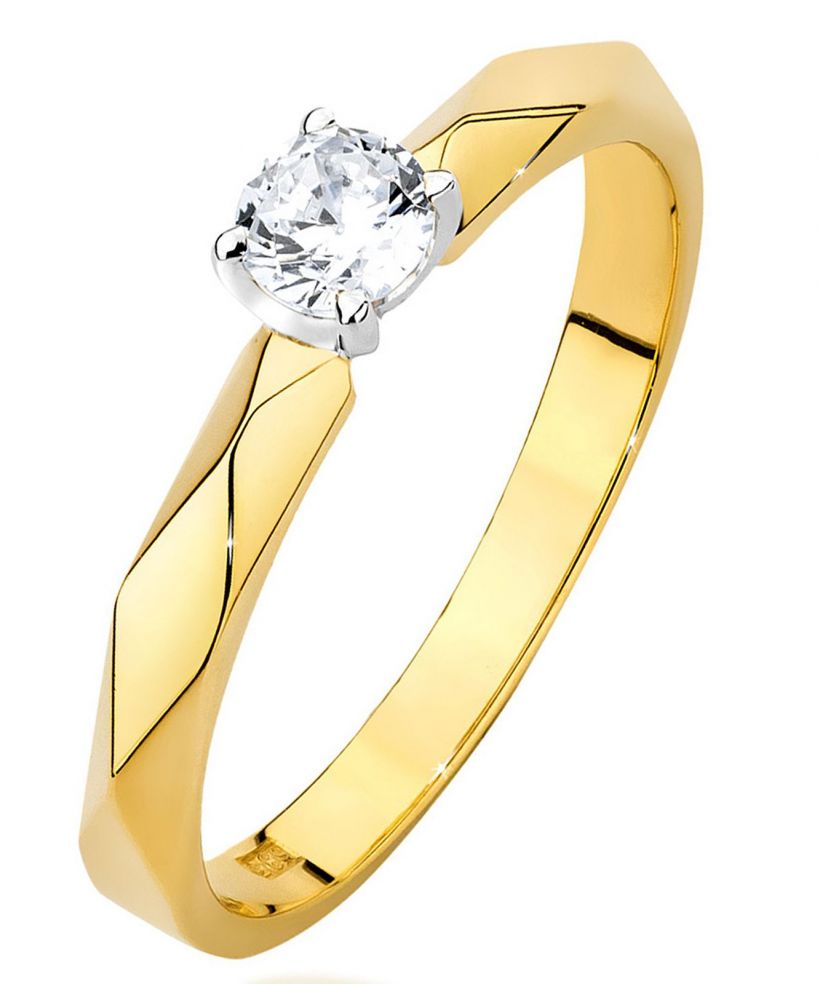 Inel Bonore - Aur 585 - Diamant 0,15 ct