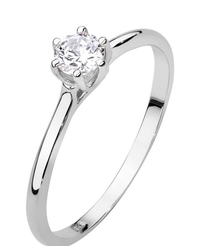 Inel Bonore - Aur Alb 585 - Diamant 0,2 ct