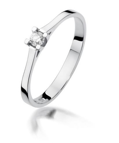 Inel Bonore - Aur Alb 585 - Diamant 0,09 ct