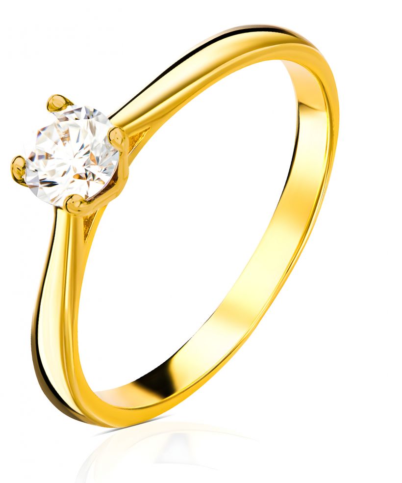 Inel Bonore - Aur 585 - Cubic Zirconia
