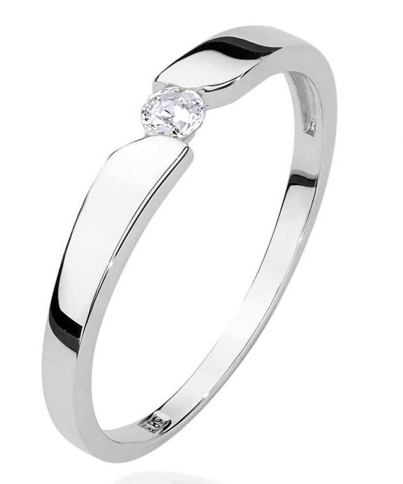 Inel Bonore - Aur Alb 585 - Diamant 0,08 ct