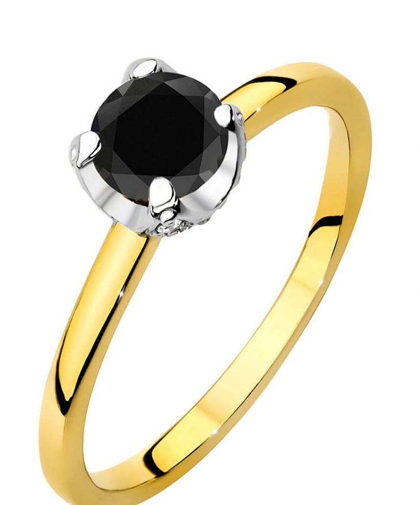 Inel Bonore - Aur 585 - Diamant Negru 0,5 ct