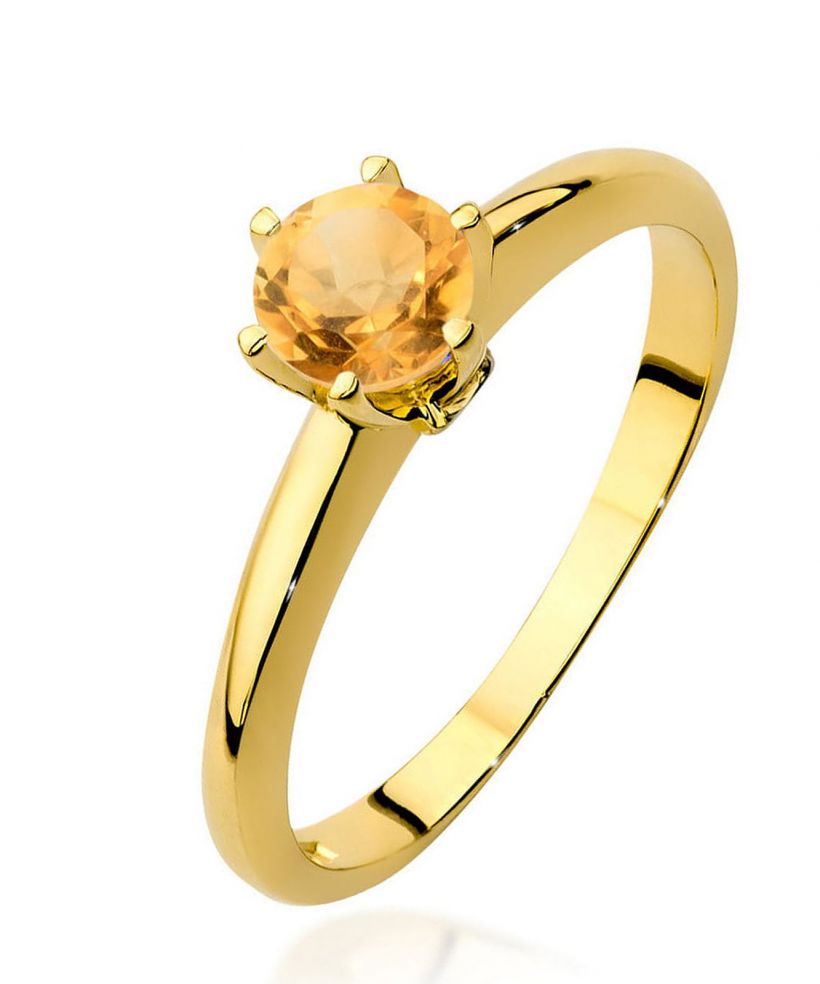Inel Bonore - Aur 585 - Citrin 0,5 ct