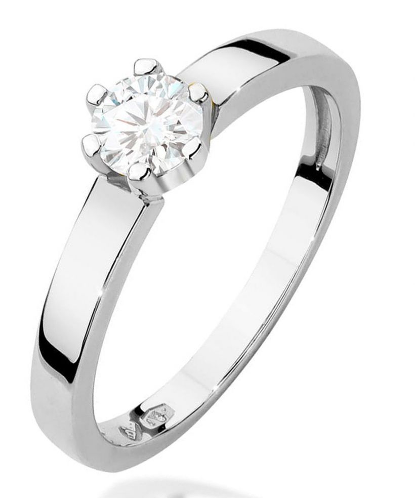 Inel Bonore - Aur Alb 585 - Diamant 0,25 ct