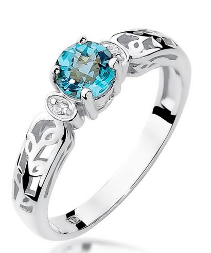 Inel Bonore - Aur Alb 585 - Topaz 0,5 ct