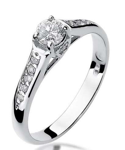 Inel Bonore - Aur Alb 585 - Diamant 0,23 ct