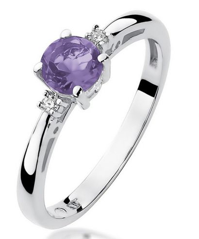Inel Bonore - Aur Alb 585 - Ametist 0,5 ct