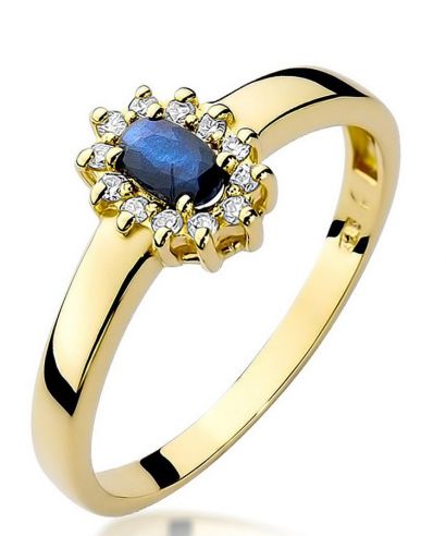 Inel Bonore - Aur 585 - Safir 0,3 ct
