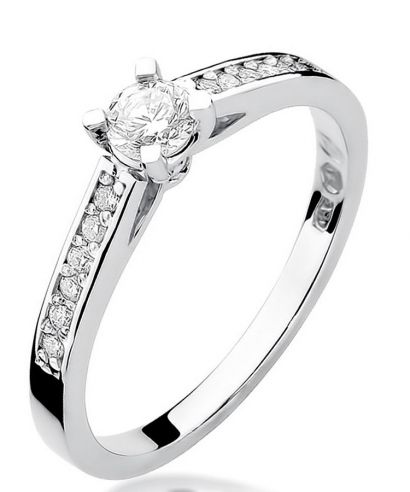 Inel Bonore - Aur Alb 585 - Diamant 0,3 ct