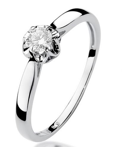 Inel Bonore - Aur Alb 585 - Diamant 0,1 ct