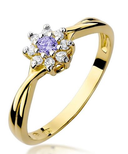 Inel Bonore - Aur 585 - Tanzanit 0,1 ct