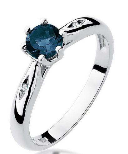 Inel Bonore - Aur Alb 585 - Safir 0,5 ct