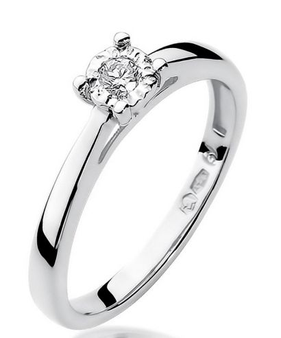Inel Bonore - Aur Alb 585 - Diamant 0,08 ct