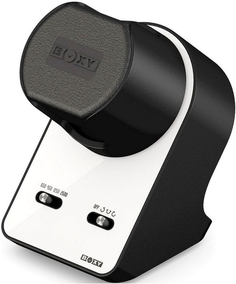 Cutie Intors Ceasuri Beco Technic Boxy BLDC Nightstand Pure White de ceasuri pentru 1 ceas cu cablu USB